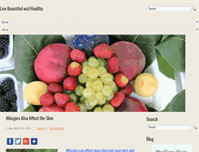 Tablet Screenshot of livebeautifulandhealthy.com